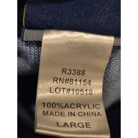 Miller Lite Ugly Christmas Holiday Sweater Mens Large Blue - Picture 7 of 10